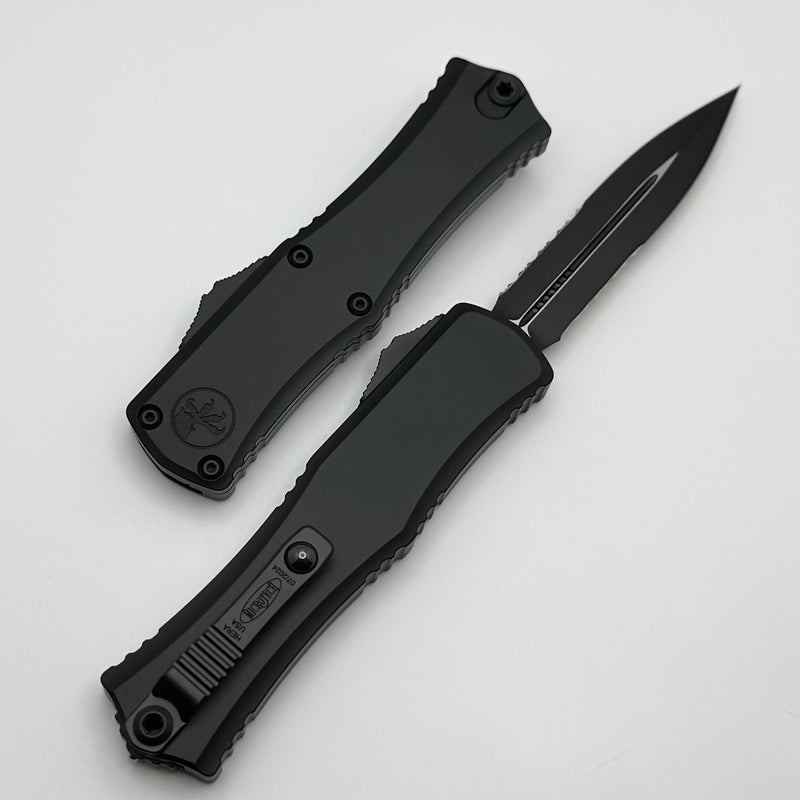 Microtech Knives Mini Hera Black Tactical Partial Serrated D/E M390MK 1702M-2T