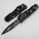 Microtech Cypher II Black D/E Pixel Camo 1242-1PXC