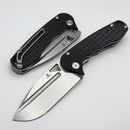 Tenable Knives Bombur Black Frag G10 Handle w/ Stonewash D2 Midgards Messer Design T1054A1