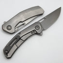 Tactile Knife Co Archer Classic Textured Titanium Framelock w/ MagnaCut