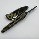 Microtech Socom Elite Tanto Edge Full Serrated Manual OD Green Standard 161-3OD