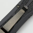Pre Owned Heretic Knives Colossus DLC Double Edge & Black Handle w/ Fat Carbon Button