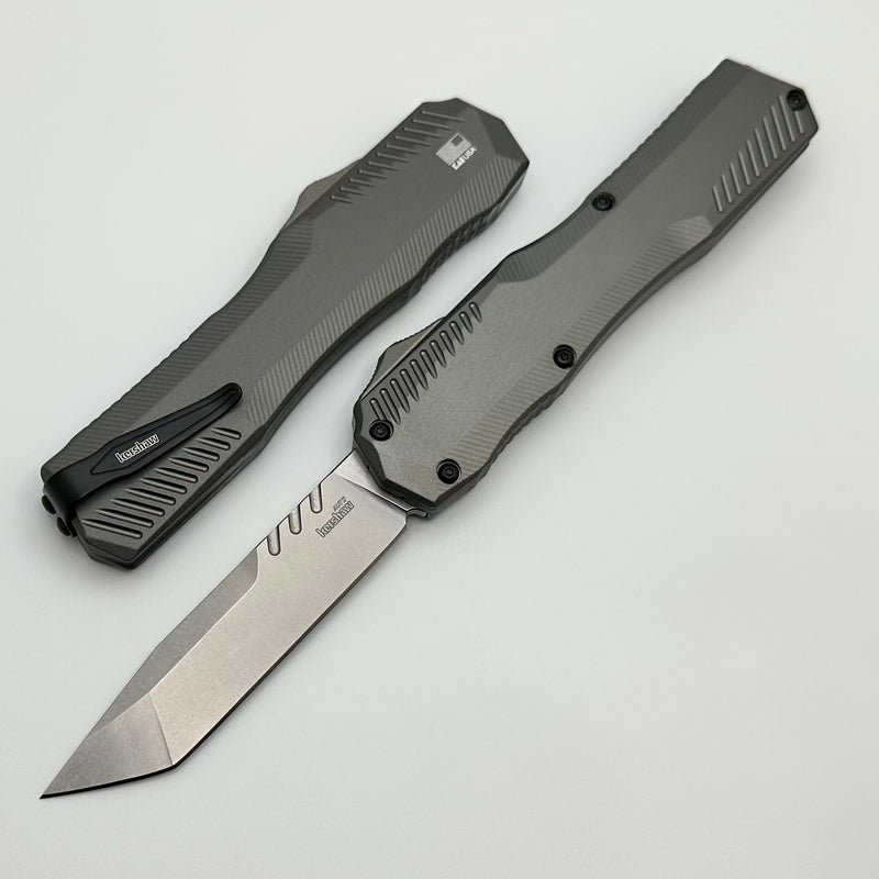 Kershaw Livewire Gray Aluminum w/ Stonewash Tanto MagnaCut 9000TGRYSW