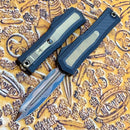 Marfione Custom Atreus w/ Blued Mirror Baker Forge Coppermai D/E & Black Aluminum Handle w/ Carbon Fiber & Bronzed Titanium Accents