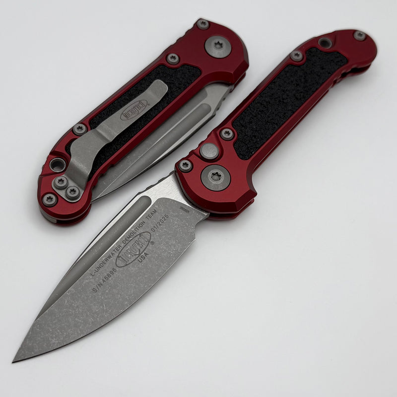 Microtech Knives LUDT Gen III Apocalyptic Drop Point w/ Merlot Handle 1135-10APMR