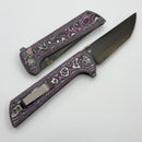 North Mountain Blade Chop2 w/ Fuscia Ceramic Carbon Fiber Handles & DLC SLD-Magic