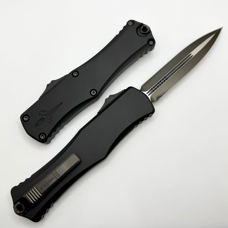 Marfione Custom Hera II DLC Diamondwash D/E w/ Hefted Black Handle & DLC Two Tone Hardware w/ Carbon Fiber Button Prototype