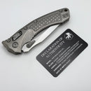 Microtech Marfione Select Amphibian RAM LOK Frag Titanium Handles & Stonewash M390MK w/ Double Vapor Blast & Bronze Accents 137RL-10FRMS1