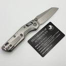 Microtech Marfione Select MSI RAM LOK Mini Fluted Titanium Handles w/ Double Vapor Accents & Purple Accents & Stonewash M390MK 210M-10FLMS4