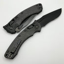 Microtech Amphibian RAM LOK Fluted Carbon Fiber & DLC Partial Serrated M390MK 137RL-2DLCTFLCFS