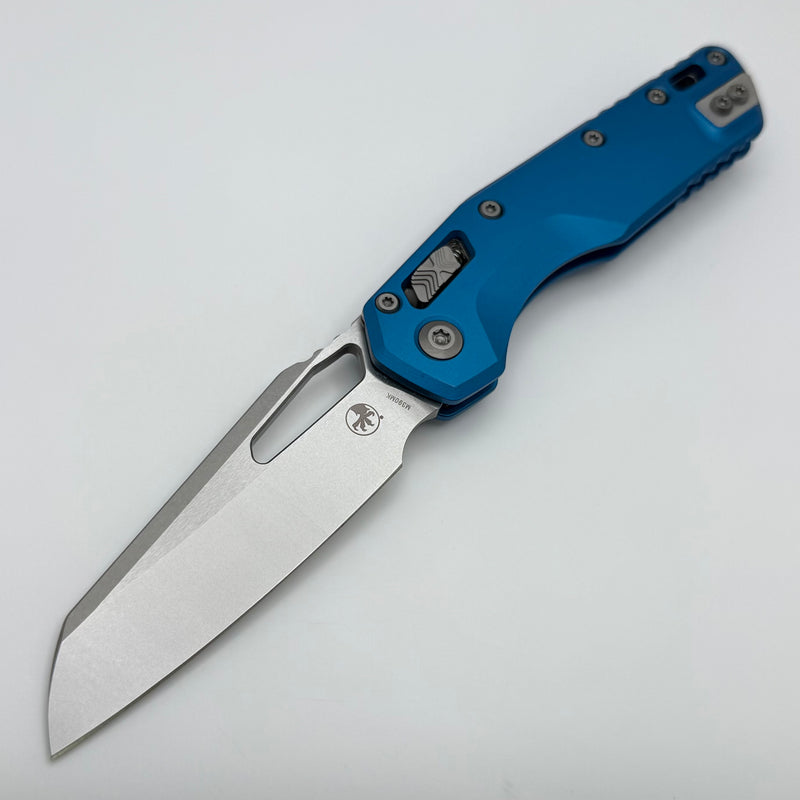 Microtech Knives MSI RAM LOK Blue Aluminum & Stonewash M390MK 210-10BL