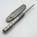 Remette RT Swordfish Titanium Handle w/ Carbon Fiber Inlay & Tanto M390 Manual OTF ZL101A3