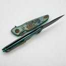 Spartan Blades Pandia Ronin Fire Titanium Handles w/ Damascus