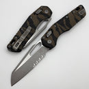 Microtech Knives MSI RAM LOK Tiger Camo Polymer & Part Serrated M390MK Apocalyptic 210T-11APPMTRC