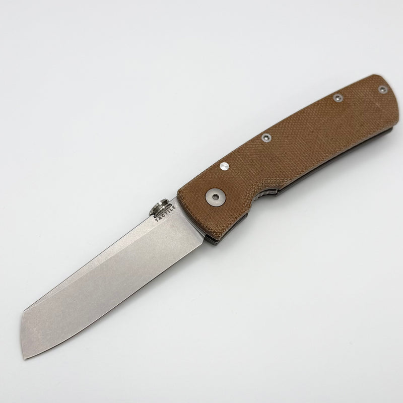 Tactile Knife Co Mariner 2 Bob Terzuola Folder w/ Natural Micarta & MagnaCut