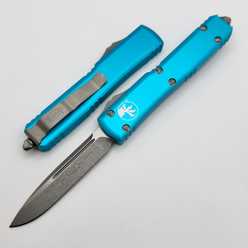 Microtech Ultratech Single Edge Apocalyptic & Turquoise 121-10APTQ