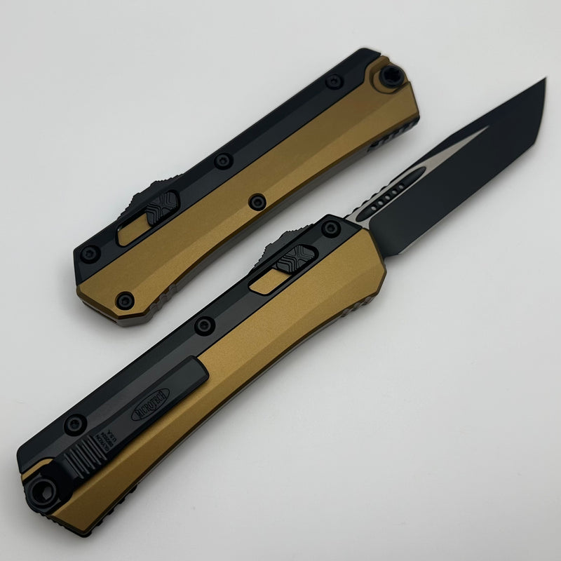 Microtech Glykon Tan w/ Black Tanto M390MK 185-1TA