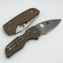 Spyderco Lil' Native Brown G-10 Handles & CPM 15V Sprint Run C230GPBN15V