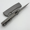 Chaves Knives Redencion 229 w/ Stonewash Titanium Integral Handle w/ Magnetic Radiation Ti Inlays & Drop Point M390