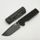 Chaves Knives N.T.A.K Titanium Integral Handle w/ Magnetic Knurled Ti Inlays & Drop Point 3V