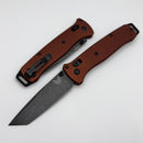 Benchmade Bailout Burnt Copper Aluminum Handles & DLC Battlewash MagnaCut 537BK-07