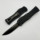 Microtech Hera Frag Pattern Shadow DLC Single Edge Signature Series 703-1DLCTFRSH