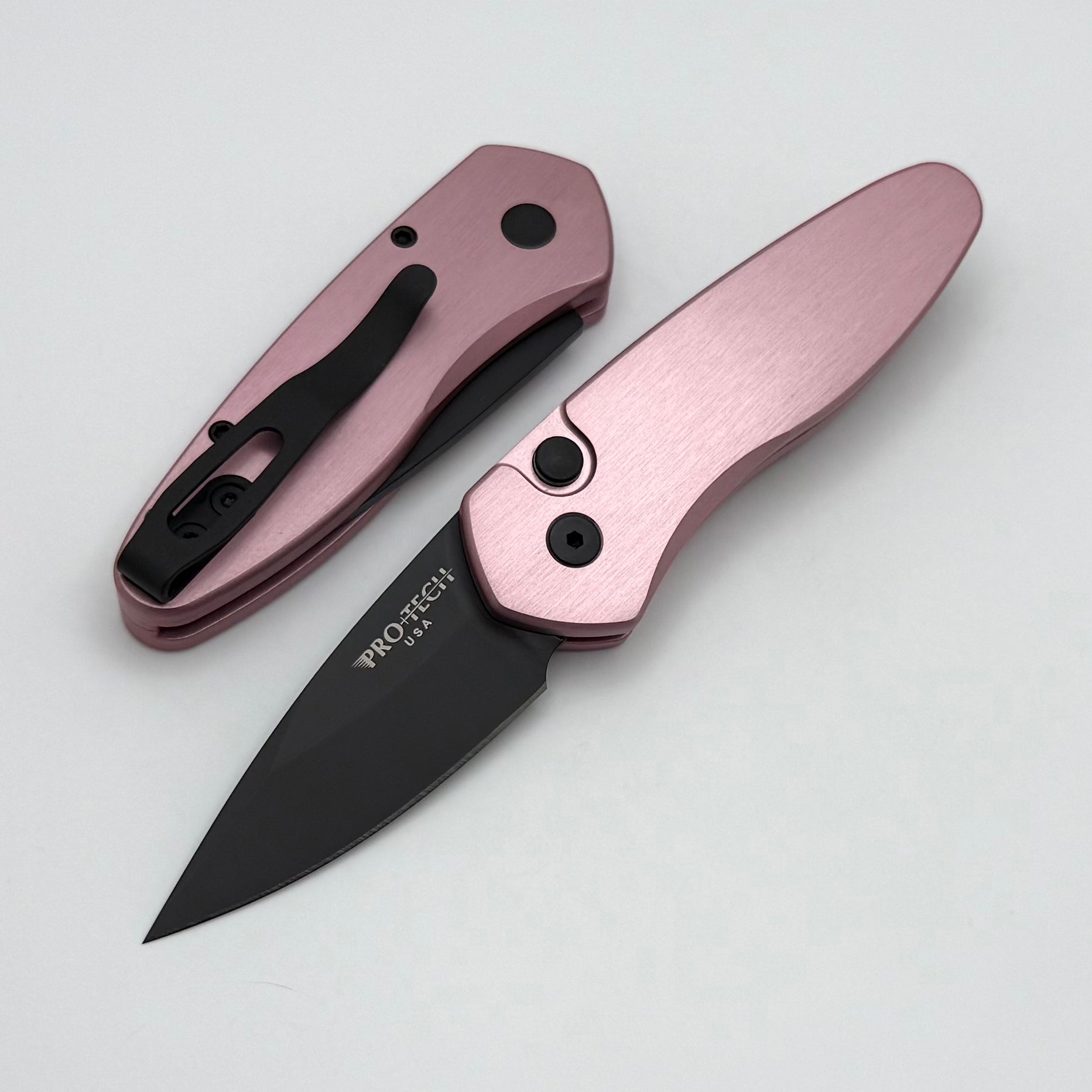 Sprint Pink Razor Pro-Tech Sprint Pink Handle & Black S35VN 2907-PINK