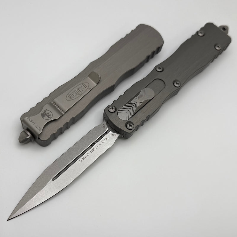 Microtech Dirac Delta D/E Stonewash Natural Clear 227-10NC