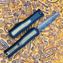 Marfione Custom Atreus w/ Blued Mirror Baker Forge Coppermai D/E & Black Aluminum Handle w/ Carbon Fiber & Bronzed Titanium Accents