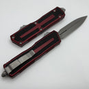Microtech Scarab 2 Gen 3 Merlot Handles w/ D/E Apocalyptic M390MK 1280-10APMR