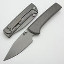 Chaves Knives Scapegoat 229 w/ Radiation Magnetic Titanium Integral Handle & Stonewash M390