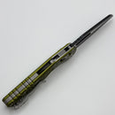 Microtech Knives MSI RAM LOK OD Green Aluminum Frag Handles & Two Tone Black M390MK 210-1FROD