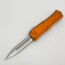 Microtech Knives Mini Hera Stonewash D/E M390MK w/ Orange Handle 1702M-10OR