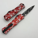 Microtech Knives Mini Hera Red Hex Camo D/E M390MK 1702M-1RDHXC