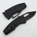 Demko Nano Shark Stealth w/ Black Aluminum Handles & Clip Point CPM-20CV