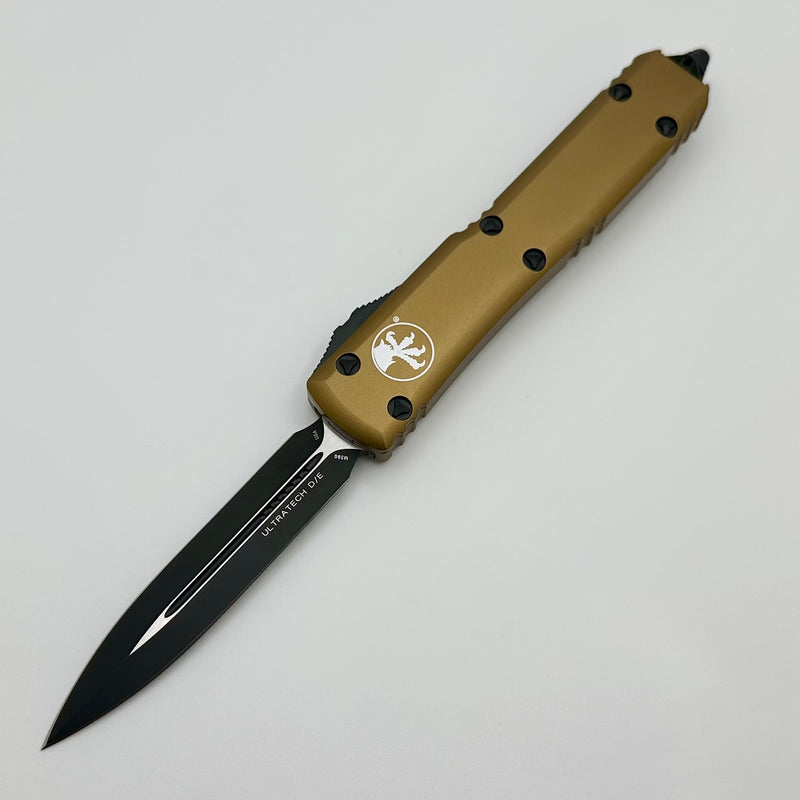 Microtech Ultratech Black Double Edge & Tan 122-1TA