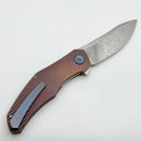 Holt Bladeworks Renegade w/ Bent Starburst Titanium Handles & Damasteel 147