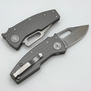 Demko Nano Shark w/ Textured Titanium Handles & Clip Point CPM-20CV