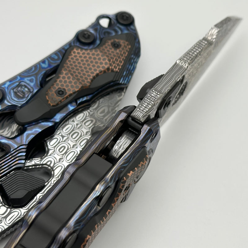 Custom Knife Factory Traktor Full Dress w/ ZircuTi/Superconductor Handles & Damasteel