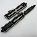 Microtech Scarab 2 Gen 3 Tactical D/E Partial Serrated w/ Natural Clear Handle 1280-2NC