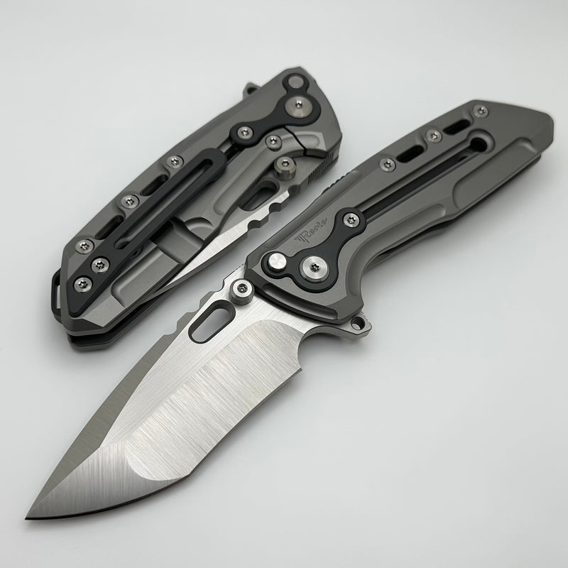 Reate T1000 V2 Flipper Milled Titanium w/ Zirconium & Recurve M390