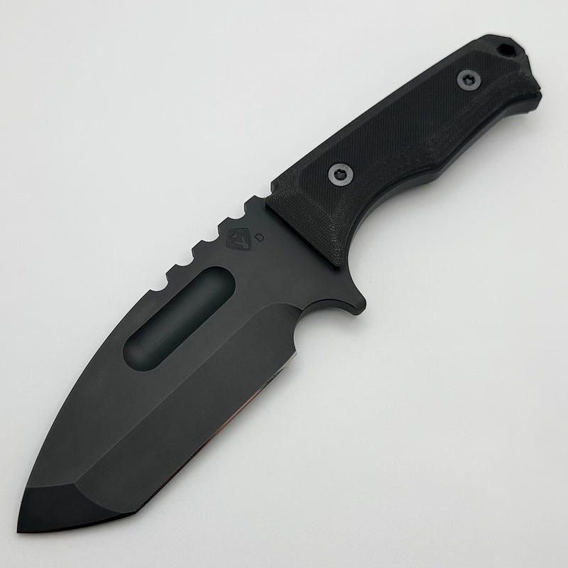 Medford Knife Emperor DLC D2 & Black G-10 Fixed Blade