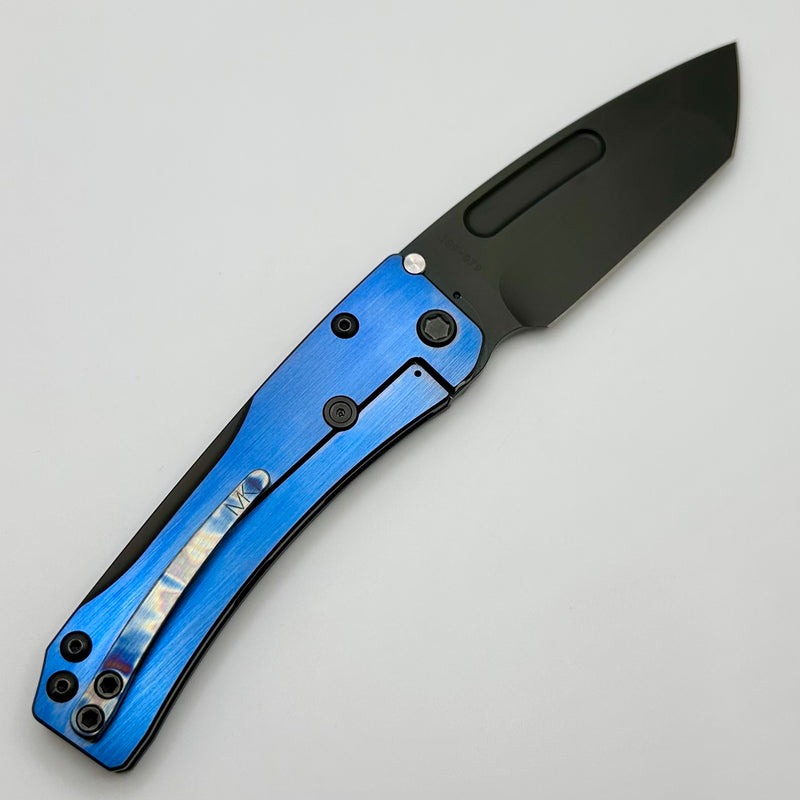 Medford Knife Slim Midi PVD Tanto S45 & PVD Brushed Tsunami Handle w/ Black Hardware