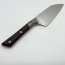 Microtech Santoku 4.2" Black Cherry  G-10/Titanium Bolster Handle w/ Stonewash M390MK 3300B-10BC