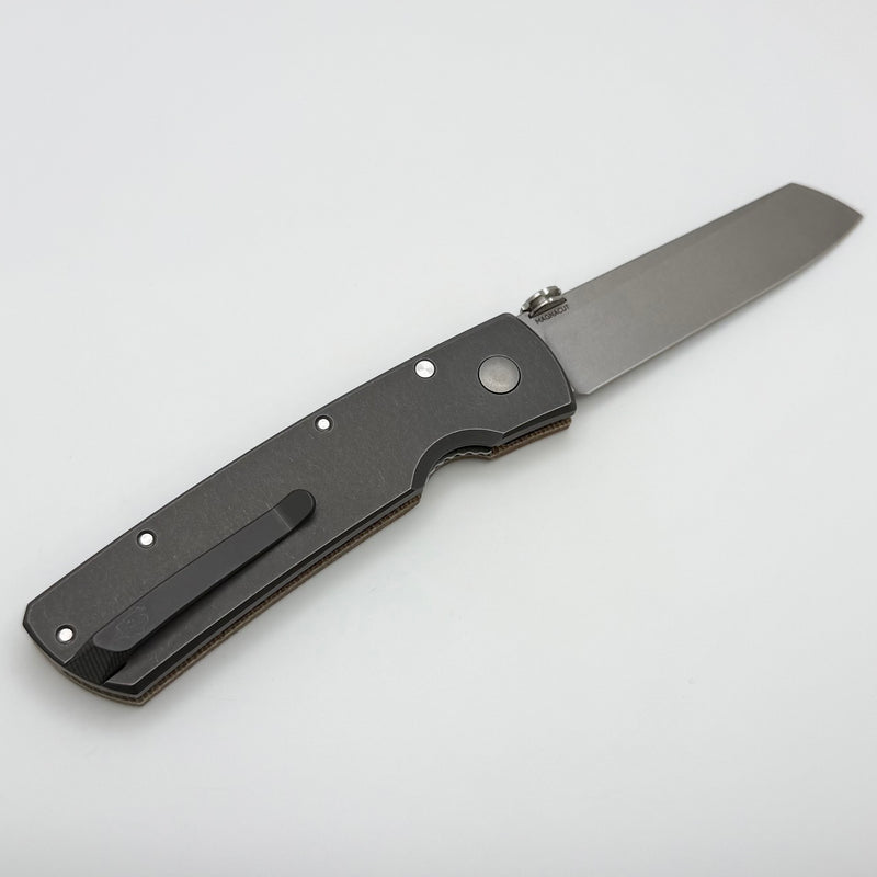 Tactile Knife Co Mariner 2 Bob Terzuola Folder w/ Natural Micarta & MagnaCut