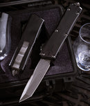 Marfione Custom Executive Scarab 2 Gen 3 DLC Apocalyptic Chisel Tanto w/ Hefted Black Aluminum Handle