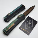 Marfione Select Microtech Glykon Black Handle w/ Antique Green Accents w/ Baker Forge Brute de Forge Coppermai Bayonet 184-16MS4