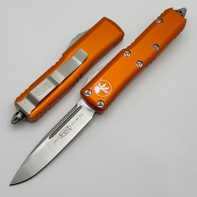 Microtech UTX-85 S/E Satin Standard & Orange 231-4OR