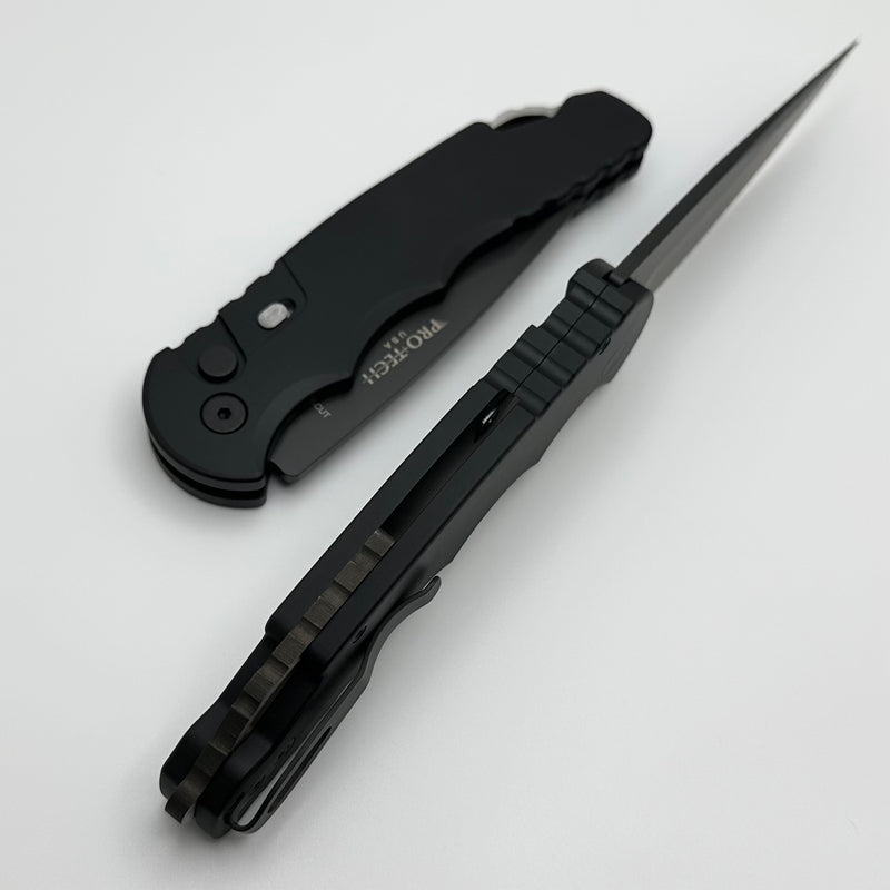 Pro-Tech TR-4 Auto Black Handle w/ Safety & DLC MagnaCut T4103