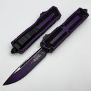 Microtech Scarab 2 Gen 3 Spine Fluted S/E Tactical Standard w/ Weathered Purple Handle 1278-1WPU